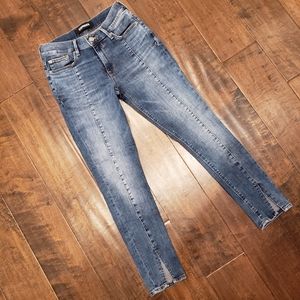 Express Front Slit Skinny Jeans